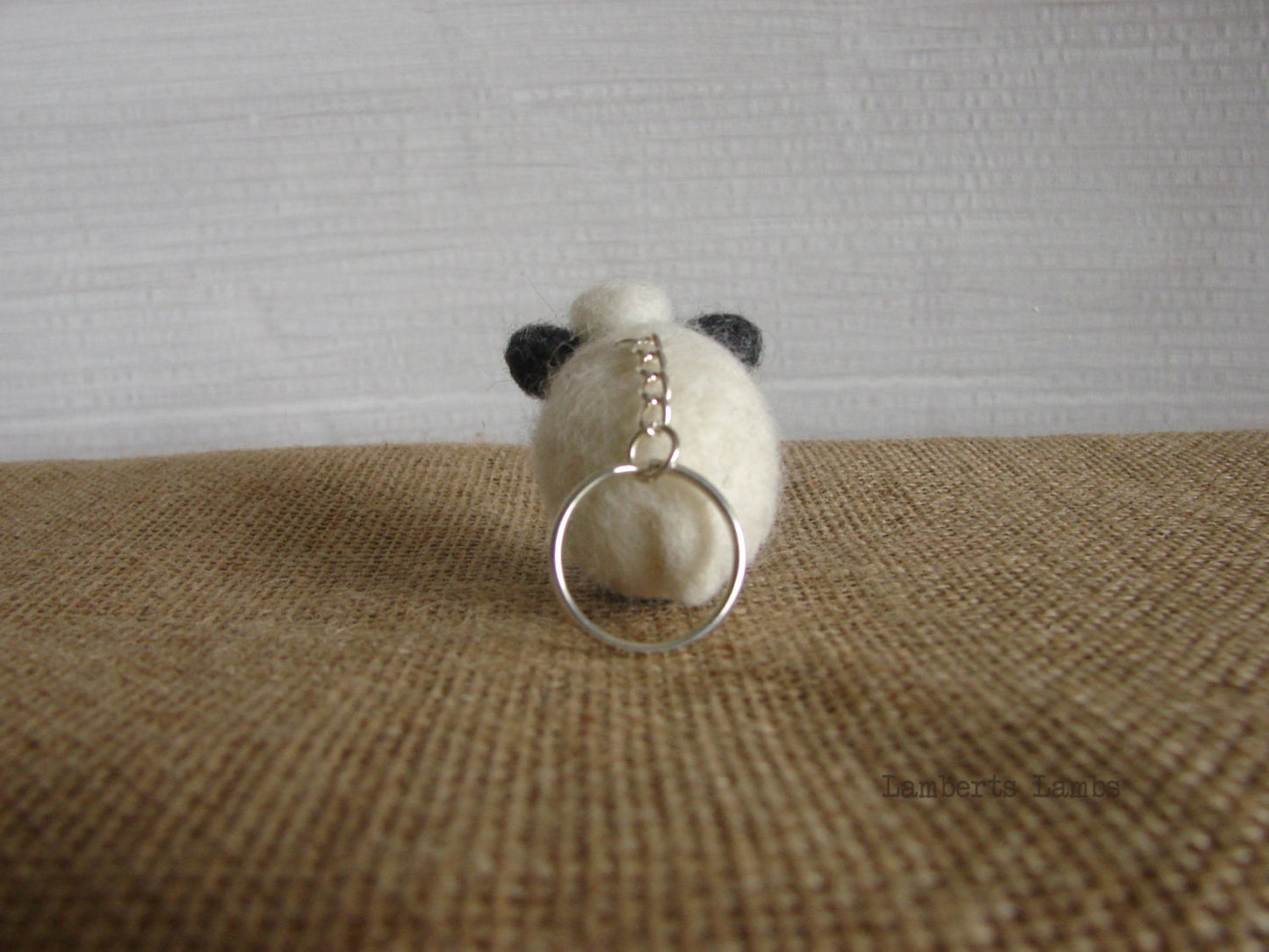 Needle Felted Sheep Hanging Ornament , sheep Handbag charm, sheep handing Christmas ornament.