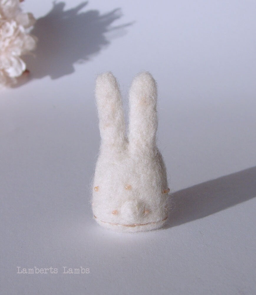 Cottage Chic Needle Felted Bunny