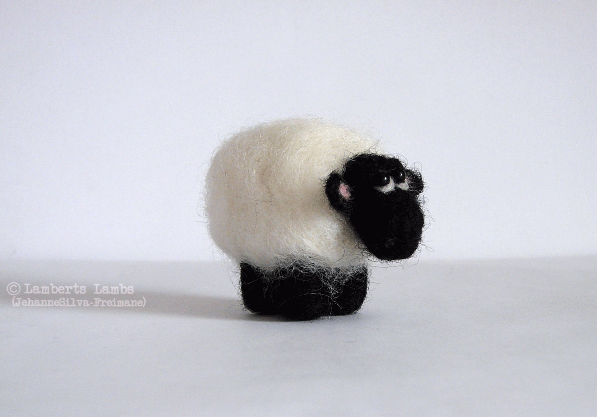 Needle Felted Sheep sleepy