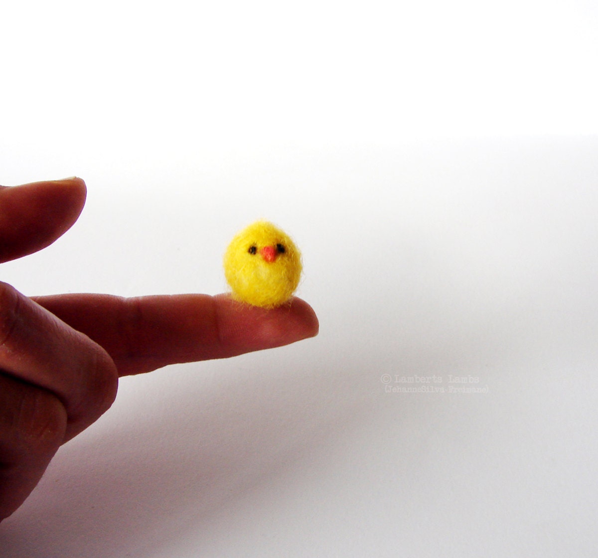 Miniature Needle felted yellow chick