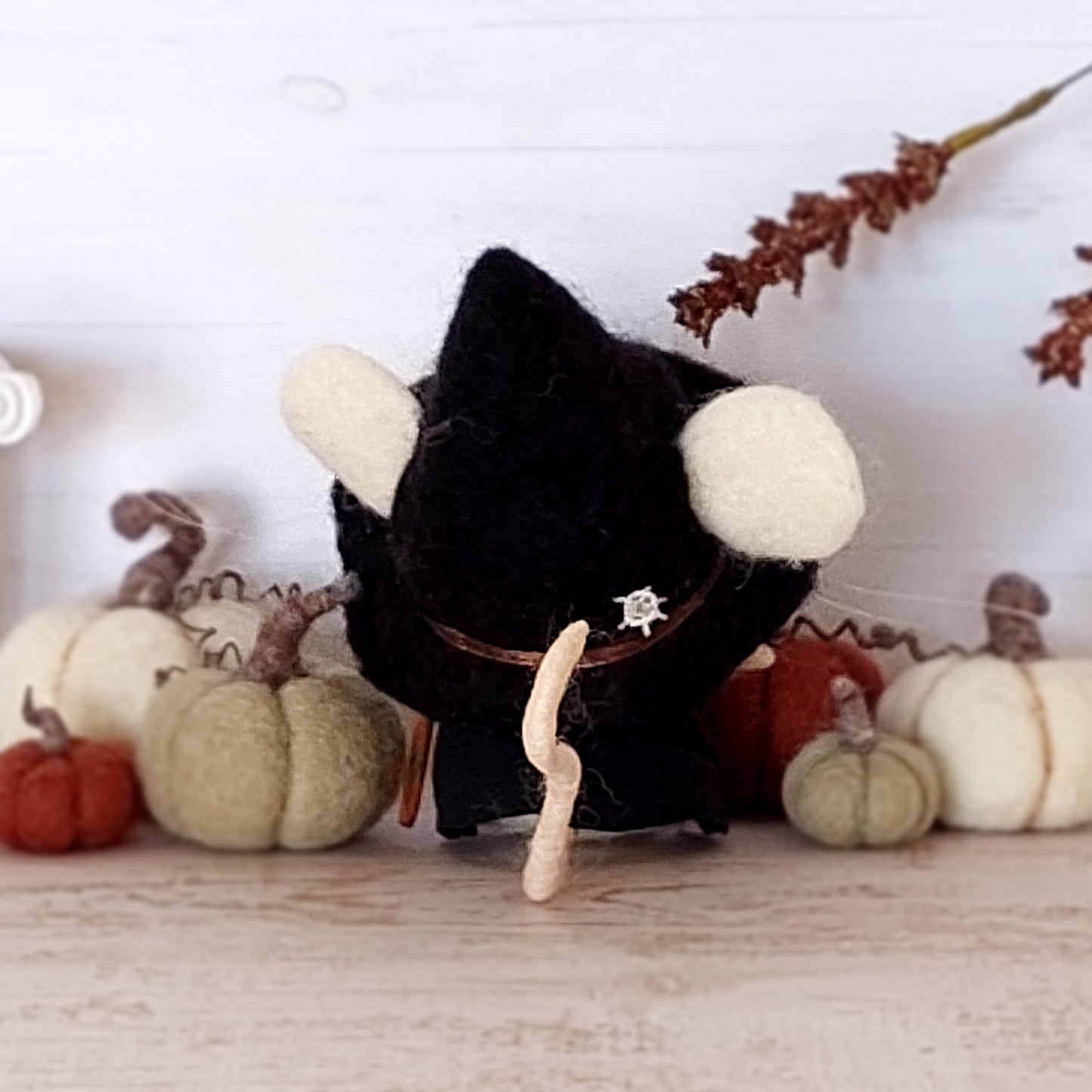 Needle felted mouse witch Hazel Rowanmere