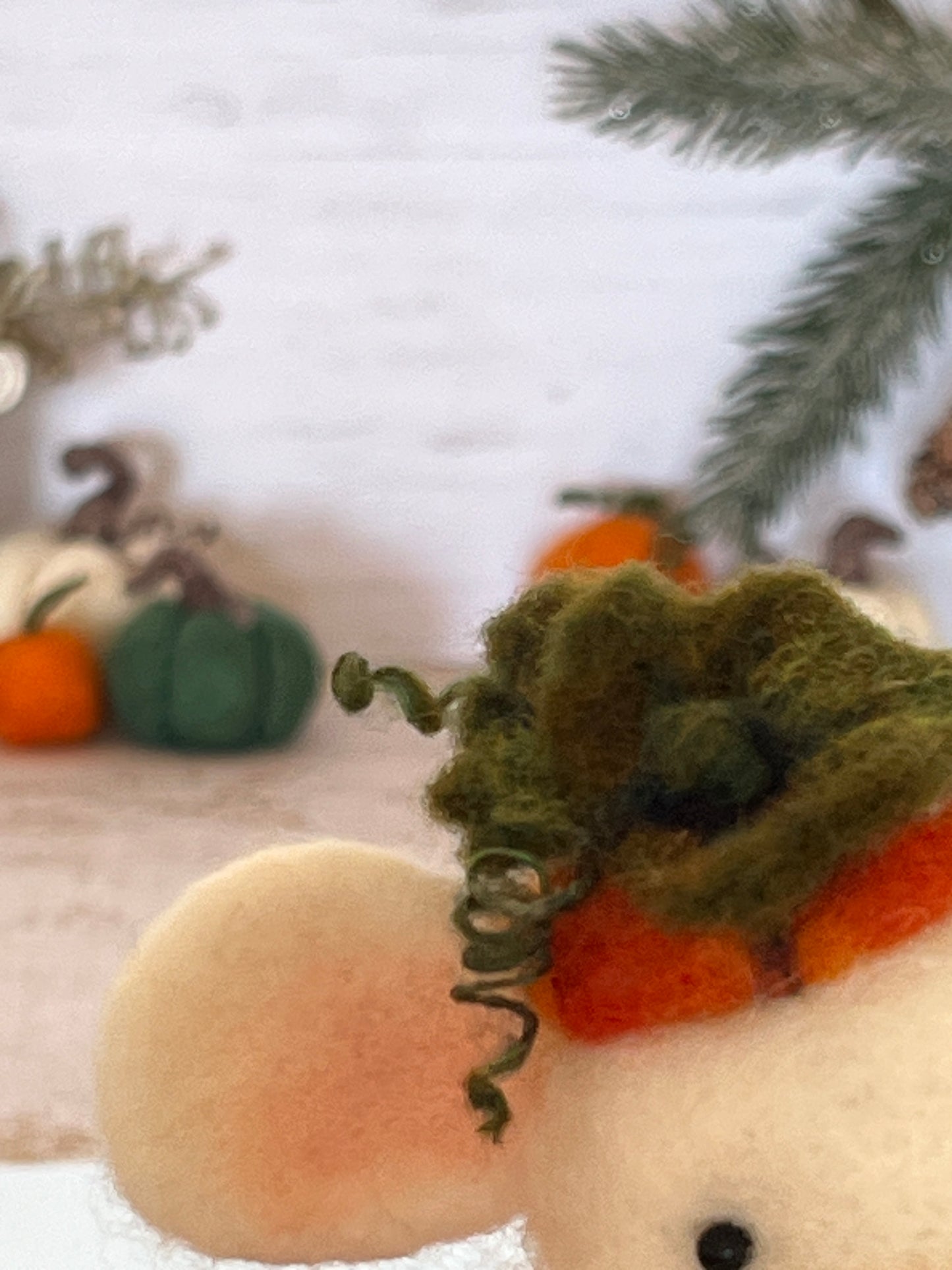 Needle felted mouse Guardians of the pumpkin patch Penelope Seedwhisk