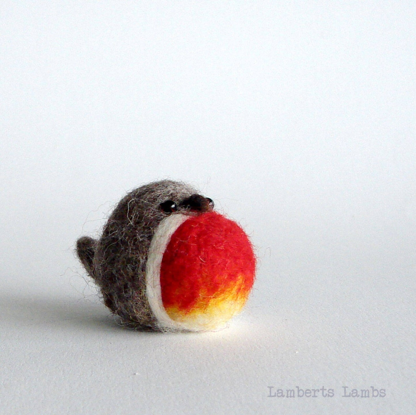 Needle Felted Red Breast, Handmade Robin Christmas decoration
