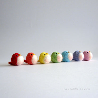 Felted bird, Small needle felted bird, handmade wool bird