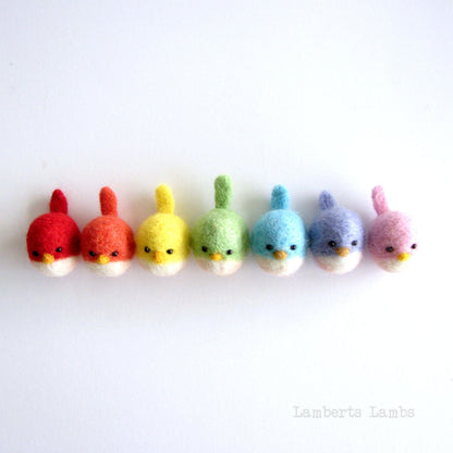 Felted bird, Small needle felted bird, handmade wool bird