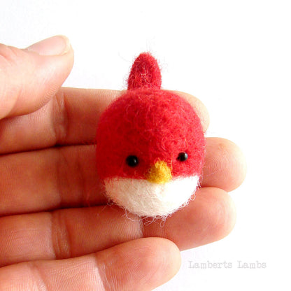 Felted bird, Small needle felted bird, handmade wool bird