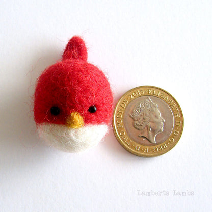 Felted bird, Small needle felted bird, handmade wool bird