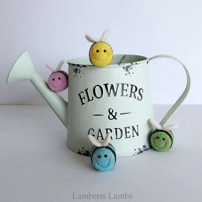 Happy Little needle felted bee