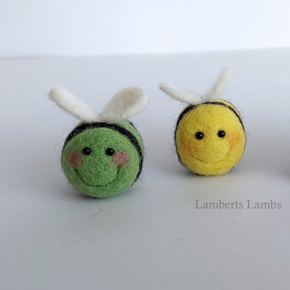 Happy Little needle felted bee
