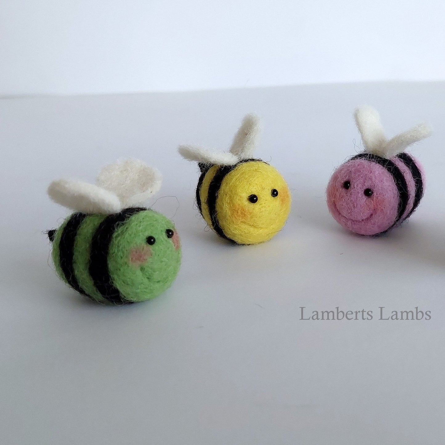 Happy Little needle felted bee