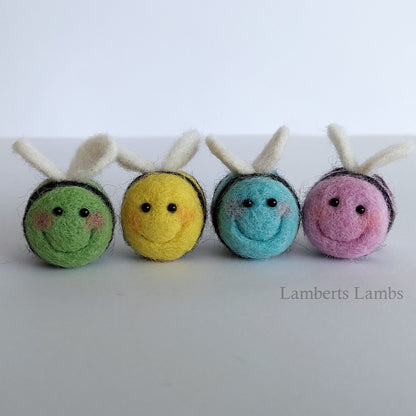 Happy Little needle felted bee
