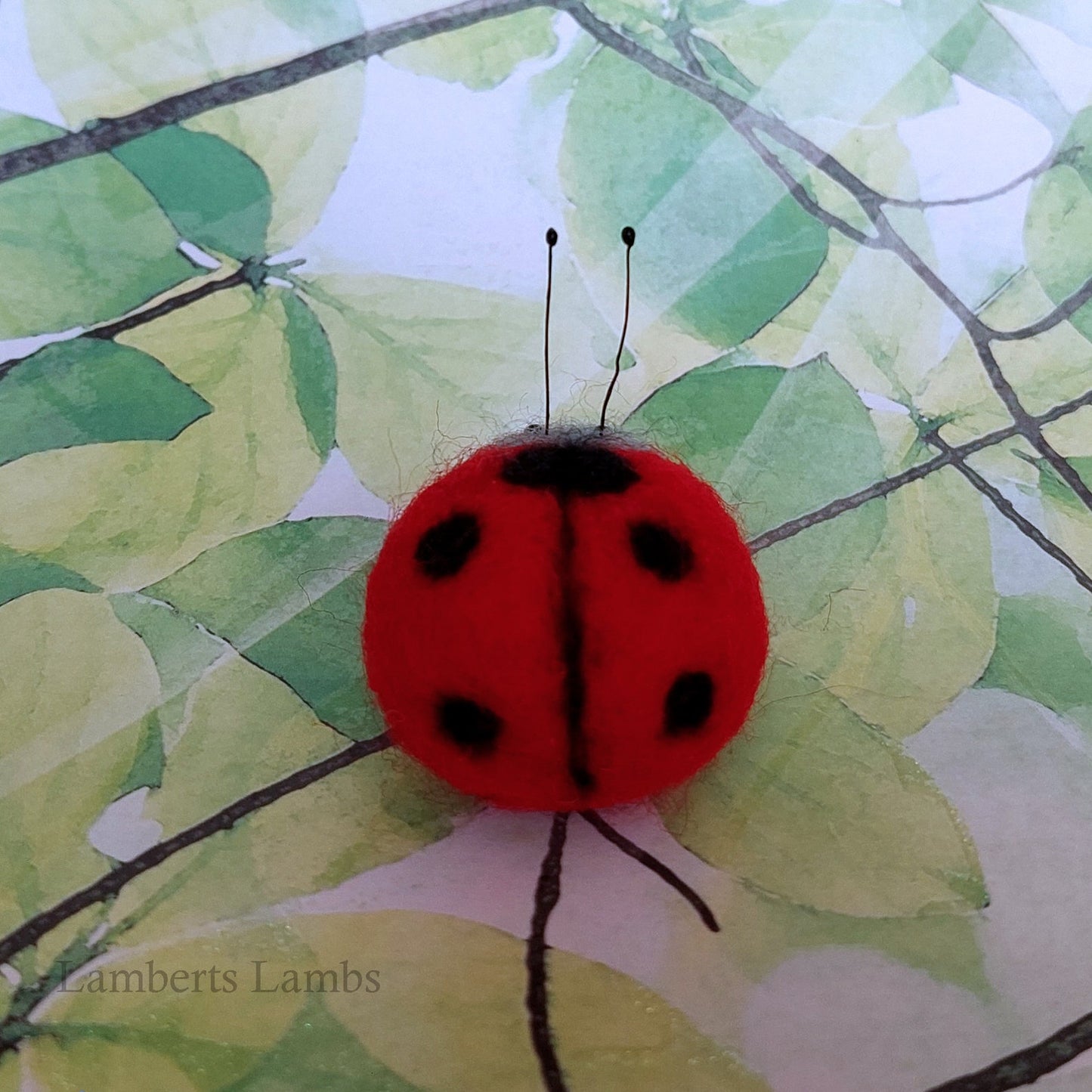 Cute miniature needle felted Ladybird