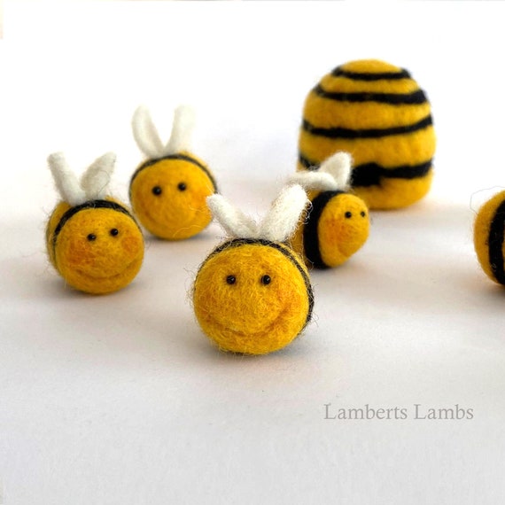 Little Yellow needle felted bee
