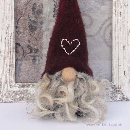 Nordic Gnome Needle Felted Scandinavian Gnome  Felted Tomte  Wool Nisse