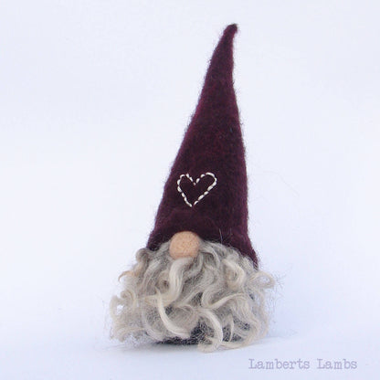 Nordic Gnome Needle Felted Scandinavian Gnome  Felted Tomte  Wool Nisse