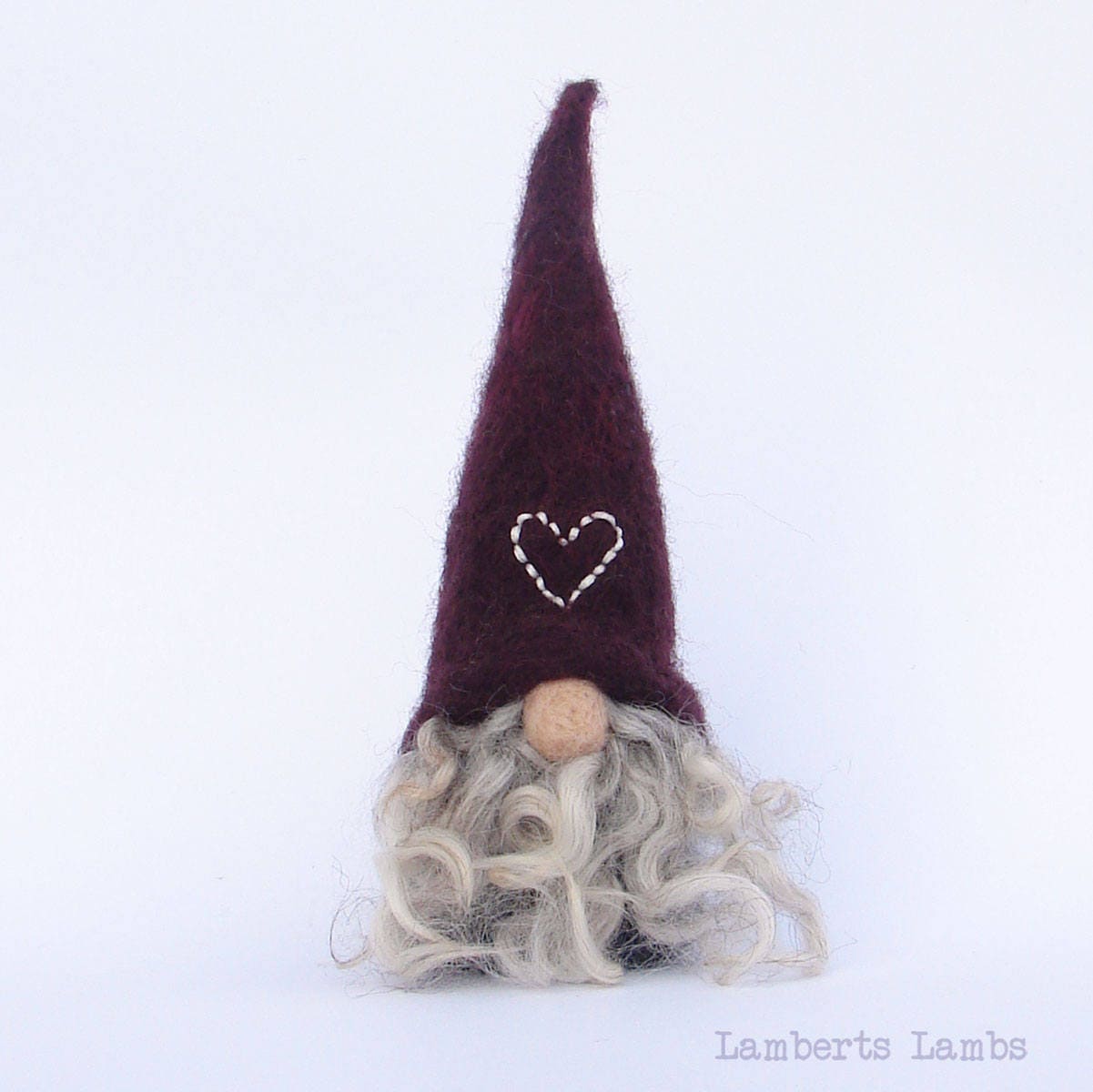 Nordic Gnome Needle Felted Scandinavian Gnome  Felted Tomte  Wool Nisse