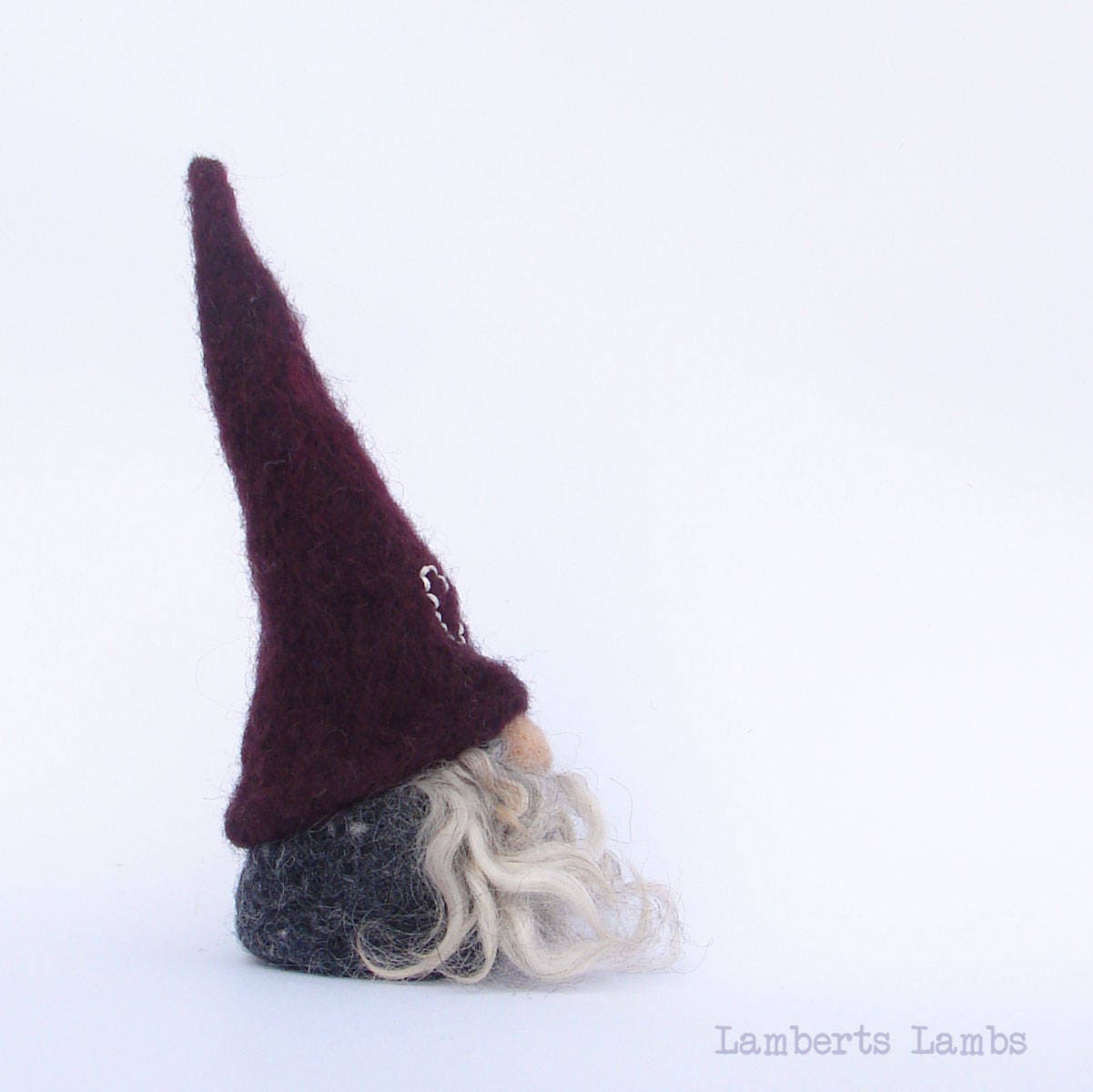 Nordic Gnome Needle Felted Scandinavian Gnome  Felted Tomte  Wool Nisse