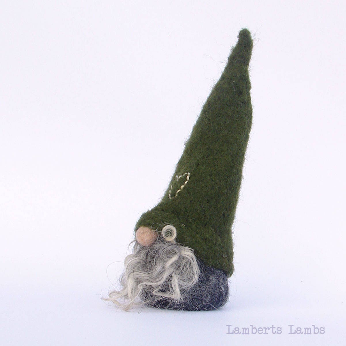 Needle Felted Scandinavian Gnome  Nordic Gnome Felted Tomte  Wool Nisse
