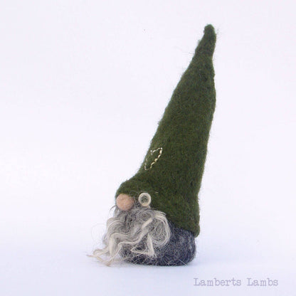 Needle Felted Scandinavian Gnome  Nordic Gnome Felted Tomte  Wool Nisse