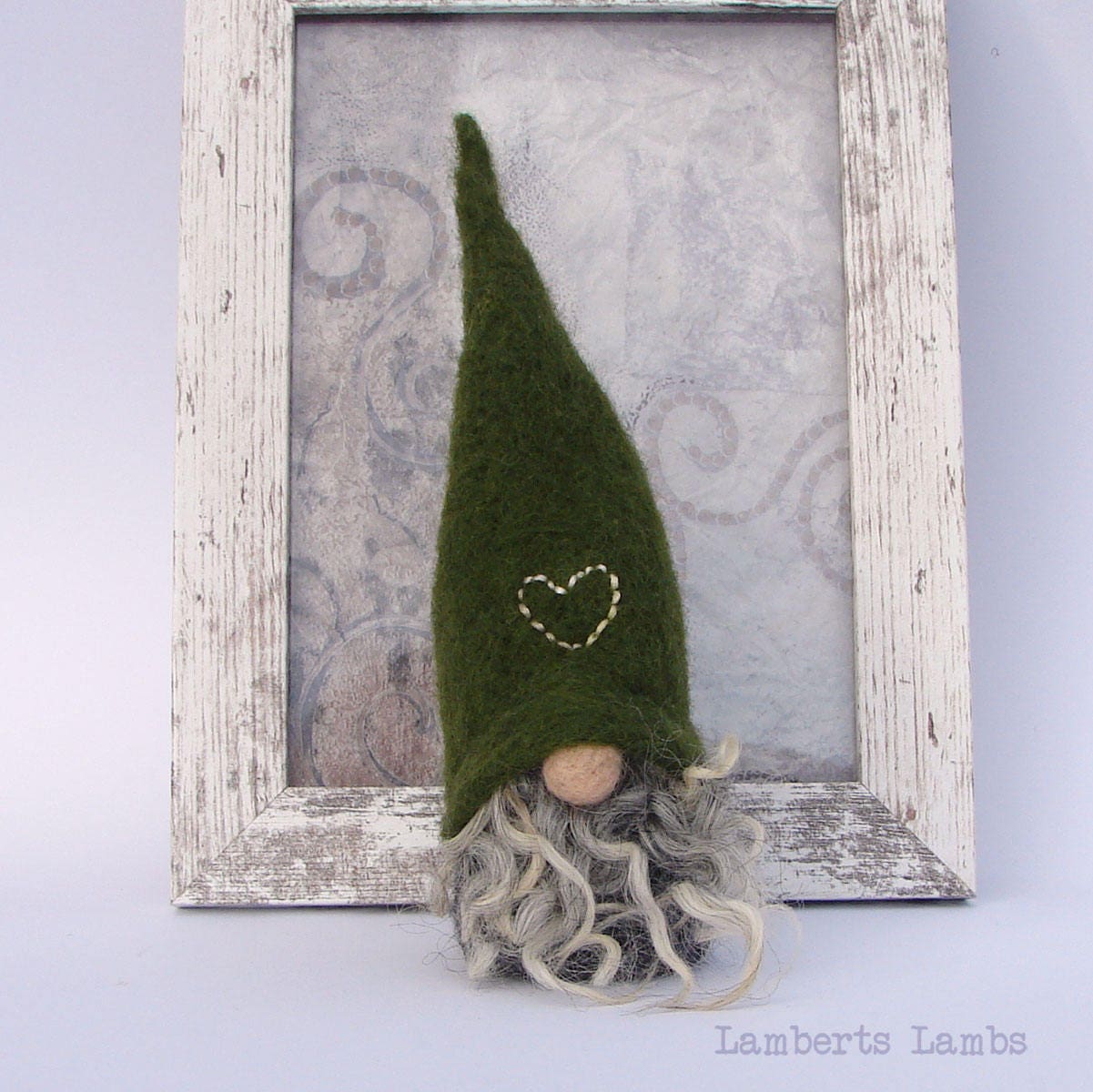 Needle Felted Scandinavian Gnome  Nordic Gnome Felted Tomte  Wool Nisse