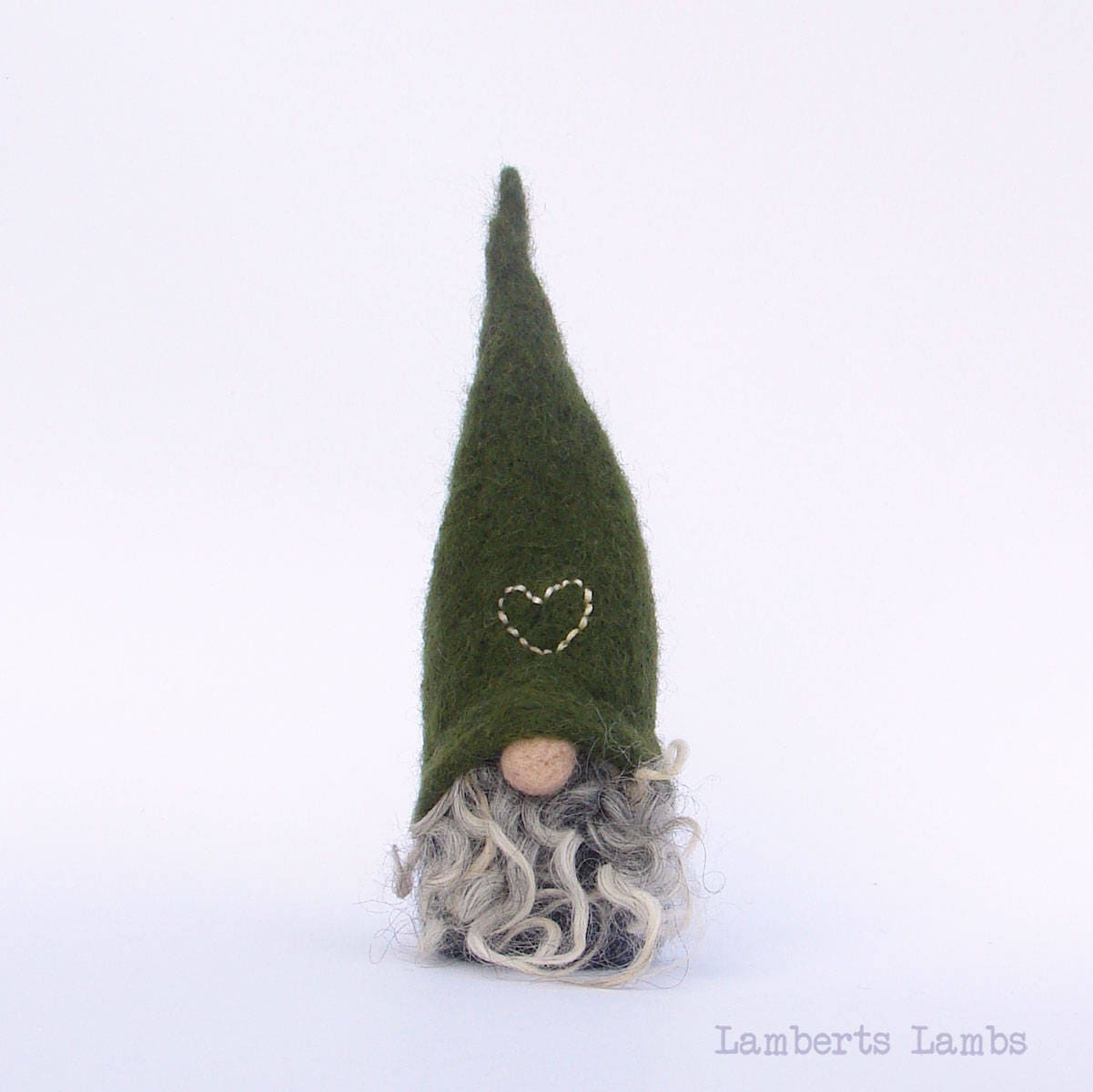 Needle Felted Scandinavian Gnome  Nordic Gnome Felted Tomte  Wool Nisse