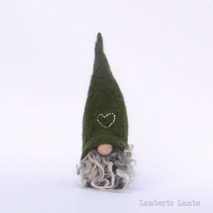 Needle Felted Scandinavian Gnome  Nordic Gnome Felted Tomte  Wool Nisse
