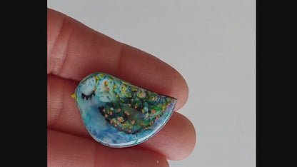 Gentle Bird Brooch with abstract design