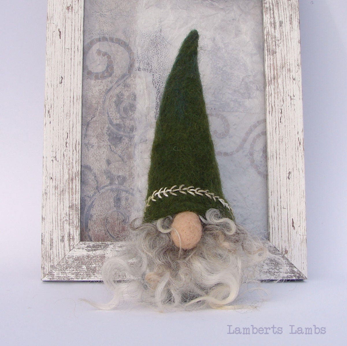 Needle Felted Scandinavian Gnome  Nordic Gnome Felted Tomte  Wool Nisse