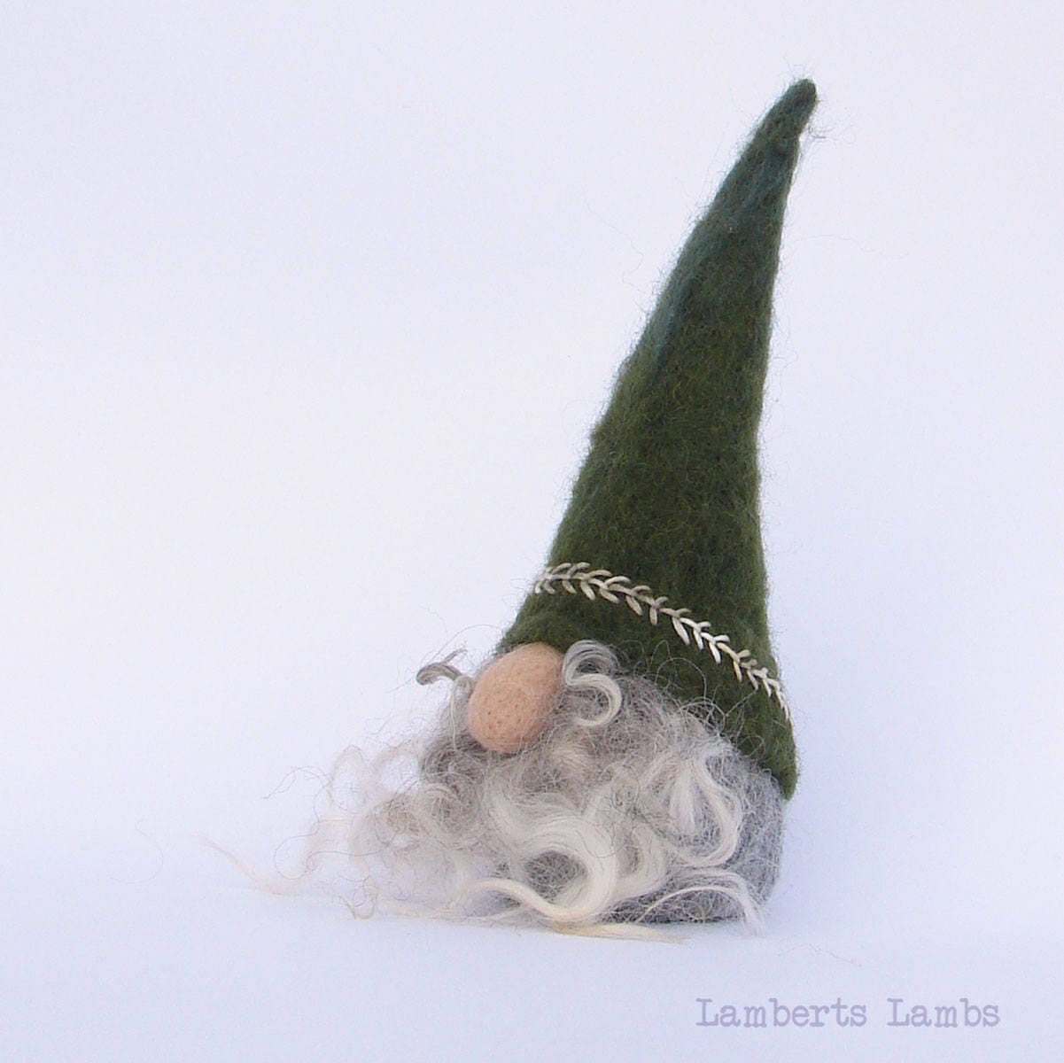 Needle Felted Scandinavian Gnome  Nordic Gnome Felted Tomte  Wool Nisse