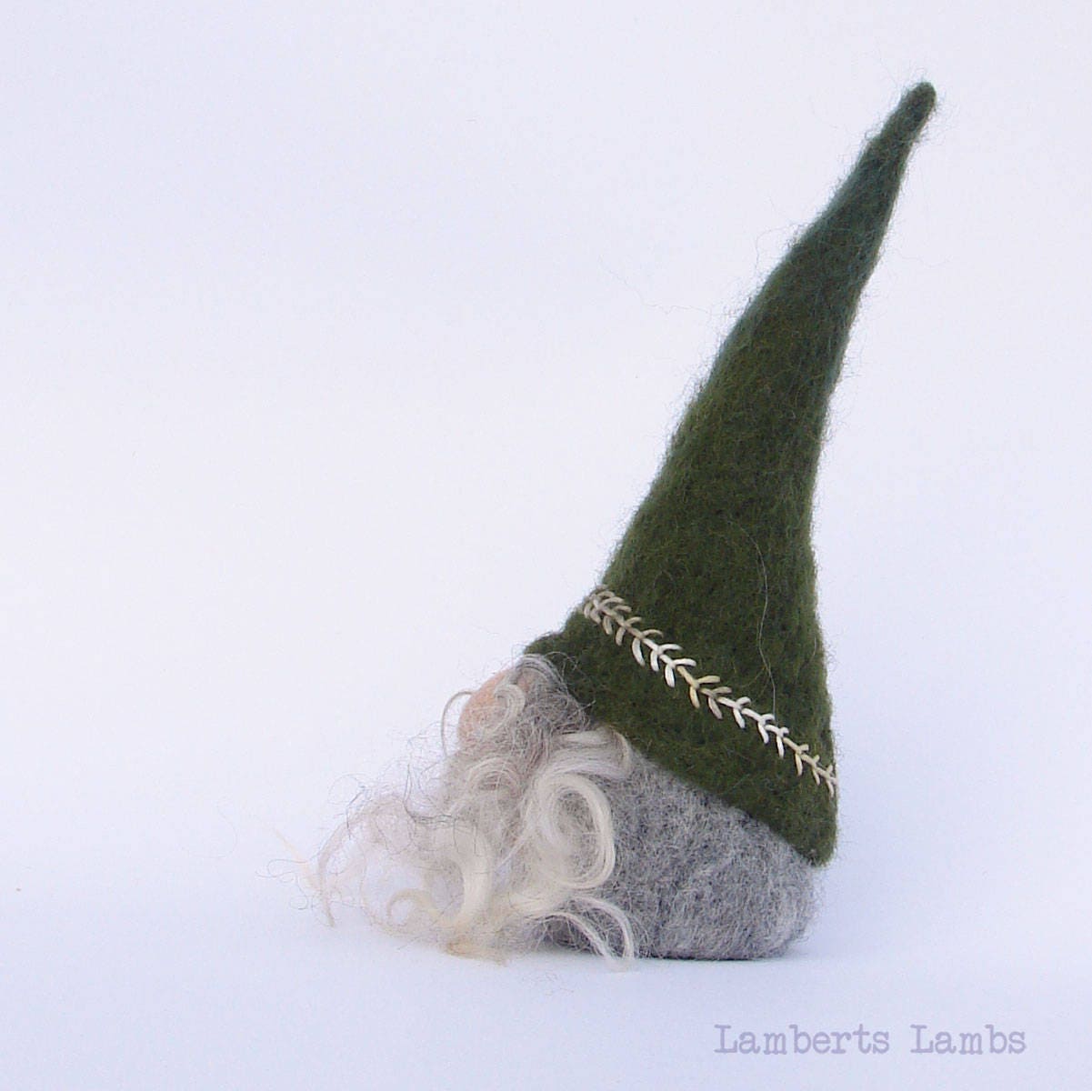 Needle Felted Scandinavian Gnome  Nordic Gnome Felted Tomte  Wool Nisse