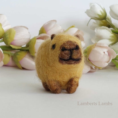 Needle felted Capybara