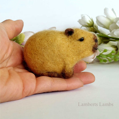 Needle felted Capybara