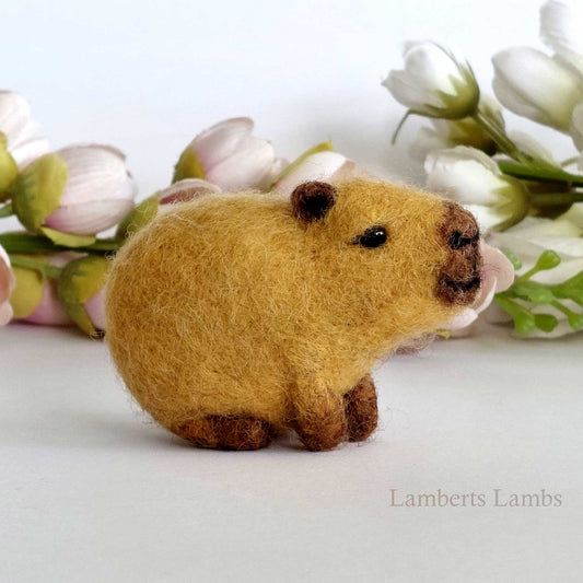 Needle felted Capybara