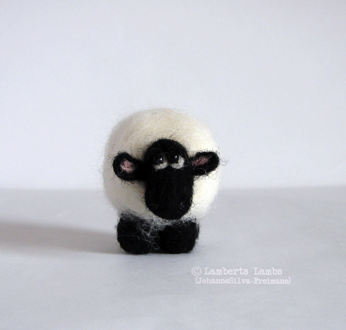 Needle Felted Sheep sleepy